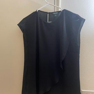 Ralph Lauren Black sheer blouse size Medium